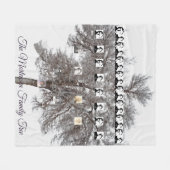 Schneebedeckter Winterbaum Vektorisierte Fotos Fleecedecke (Vorderseite (Horizontal))