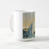 Schneebedeckter Winterberg Kaffeetasse (Vorderseite Links)