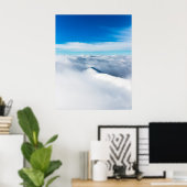 Schneebedeckter Winterberg Poster (Heimbüro)