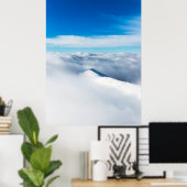 Schneebedeckter Winterberg Poster (Heimbüro)