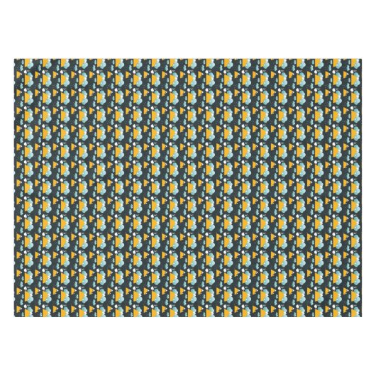 Schneebedeckter Winterwaldberg Tischdecke (Vorderseite (Horizontal))