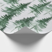 Schneebedecktes Bäume-Wrap-Papier Geschenkpapier (Ecke)