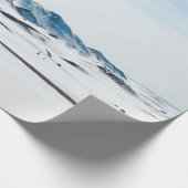 SCHNEEBEDECKTES LAND DURCH TAGESZEIT GESCHENKPAPIER (Ecke)