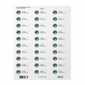 Schneebedecktes Orca-Kreisdesign (Vorne)