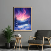 schneebedecktes Poster