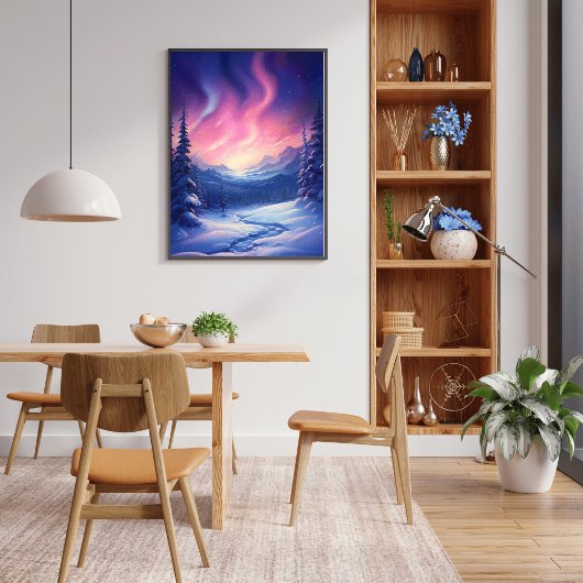 schneebedecktes Poster