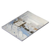 Schneebedecktes WinterlichtNotebook Notizblock (Linke Seite)
