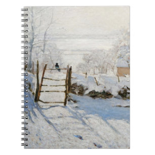 Schneebedecktes WinterlichtNotebook Notizblock