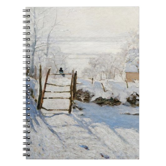 Schneebedecktes WinterlichtNotebook Notizblock (Vorderseite)
