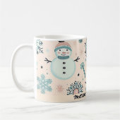 schneebedecktes Wintermuster Kaffeetasse (Links)
