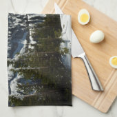 Schneebedeckungen des Grand Teton Mountains II Fot Geschirrtuch (Viertel Falte)