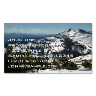 Schneebedeckungen des Grand Teton Mountains II Fot Magnetische Visitenkarte