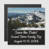 Schneebedeckungen des Grand Teton Mountains II Fot Magnetkarte (Vorne/Hinten)