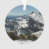 Schneebedeckungen des Grand Teton Mountains II Fot Ornament (Rückseite)