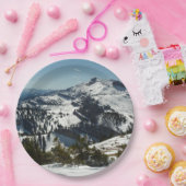 Schneebedeckungen des Grand Teton Mountains II Fot Pappteller (Party)