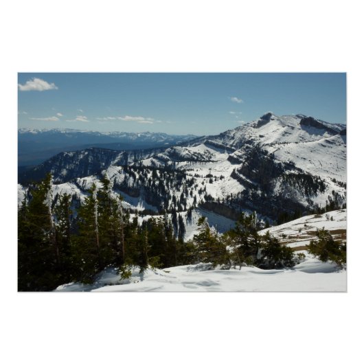 Schneebedeckungen des Grand Teton Mountains II Fot Poster (Vorderseite)