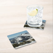 Schneebedeckungen des Grand Teton Mountains II Fot Rechteckiger Pappuntersetzer (Vor Ort)