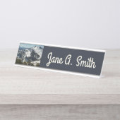 Schneebedeckungen des Grand Teton Mountains II Fot Schreibtischnamensplakette (Vorderseite )