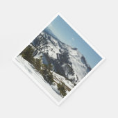 Schneebedeckungen des Grand Teton Mountains II Fot Serviette (Ecke)