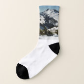 Schneebedeckungen des Grand Teton Mountains II Fot Socken (Links - Außen)
