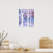 Schneebedeckungen Poster (Küche)