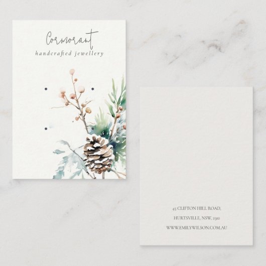 Schneebeere 2 Eisbedecker Visitenkarte (Vorne/Hinten)