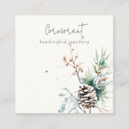 Schneebeere Quadratische Visitenkarte