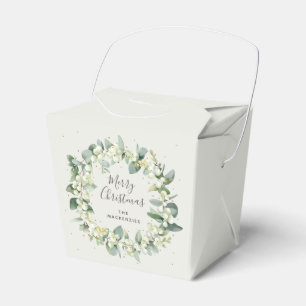 Schneebeeren + Eukalyptus-Weihnachtsgeschenkbox Geschenkschachtel