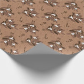 Schneebeeren Geschenkpapier (Ecke)