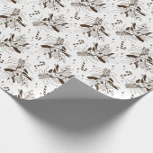 Schneebeeren Geschenkpapier (Ecke)