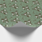 Schneebeeren Geschenkpapier (Ecke)