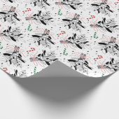 Schneebeeren Geschenkpapier (Ecke)