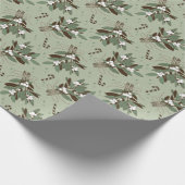 Schneebeeren Geschenkpapier (Ecke)