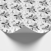 Schneebeeren Geschenkpapier (Ecke)