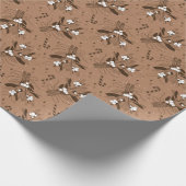 Schneebeeren Geschenkpapier (Ecke)