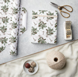 Schneebeeren Geschenkpapier