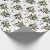 Schneebeeren Geschenkpapier (Ecke)