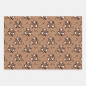 Schneebeeren Geschenkpapier Set (Vorderseite 3)