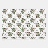 Schneebeeren Geschenkpapier Set (Vorderseite 2)