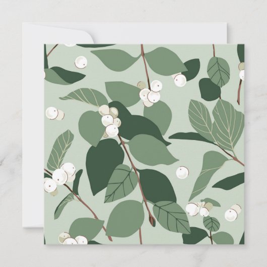 Schneebeeren. Karte. (Vorderseite)