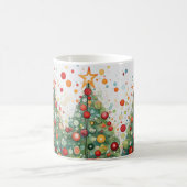 Schneebeete Pine Tree Winterlandschaft Kaffeetasse (Mittel)