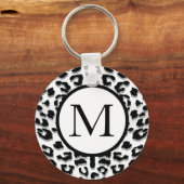 Schneebelicht mit benutzerdefinierter Monogram Schlüsselanhänger (Vorderseite)
