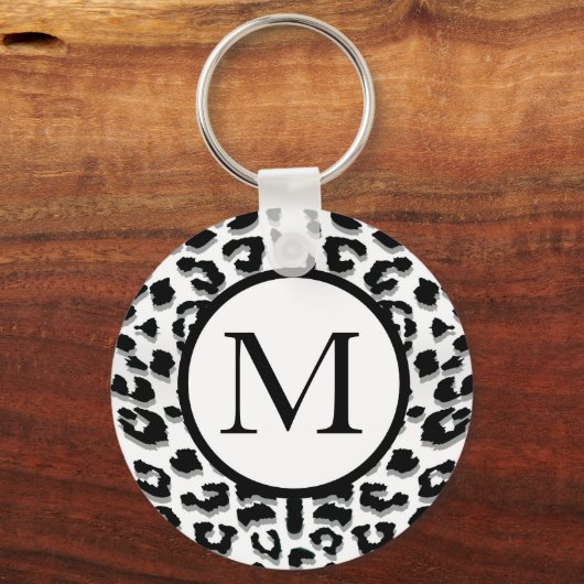 Schneebelicht mit benutzerdefinierter Monogram Schlüsselanhänger (Vorderseite)