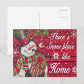 Schneebelplatz wie Zuhause Postkarte (Vorne/Hinten)