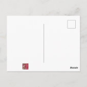 Schneebelplatz wie Zuhause Postkarte (Rückseite)