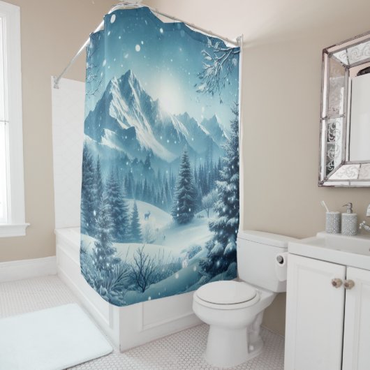 Schneeberg Duschvorhang (Beispiel)