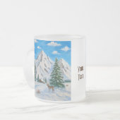 Schneeberg-Frostglas-Tasse Mattglastasse (Vorderseite Links)