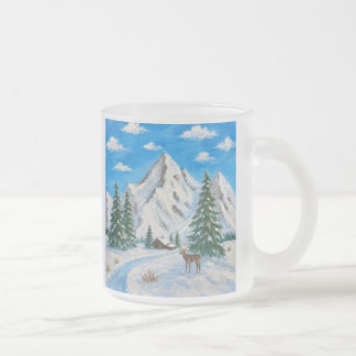 Schneeberg-Frostglas-Tasse Mattglastasse