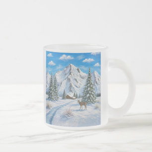 Schneeberg-Frostglas-Tasse Mattglastasse
