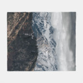 SCHNEEBERG-GEBIRGS-HINTERGRUNDBILD FLEECEDECKE (Vorderseite (Horizontal))